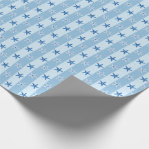 Étoile de mer nautique rayures bleues sans couture