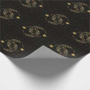 Papier Cadeau Étoile et lune