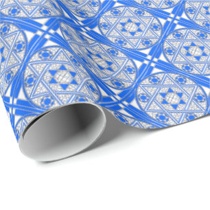 Papier Cadeau Étoile ornée de David