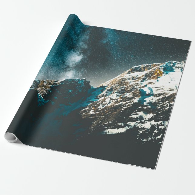 Papier Cadeau Étoiles colorées (Déroulé)