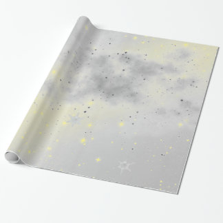 PAPIER CADEAU ÉTOILES ET NUAGES EN PAPIER