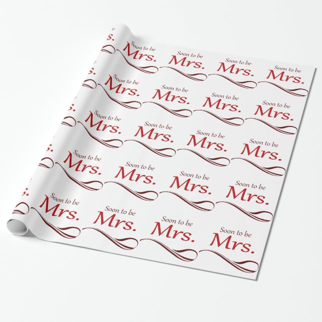 Papier Cadeau Être bientôt Mme (Déroulé)