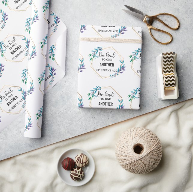 Papier Cadeau Être gentil les uns envers les autres (Artisanat)