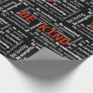 Papier Cadeau Être un texte inspirant sur le noir