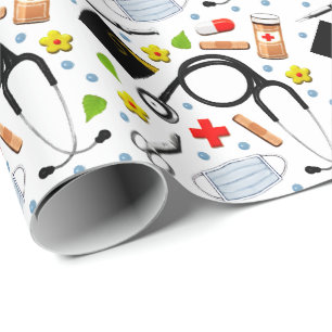 Papier Cadeau Étudiants en soins infirmiers - Pape d'enveloppeme