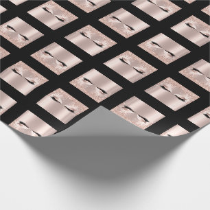 Papier Cadeau Événement de maquillage coups Rose étincelle douce