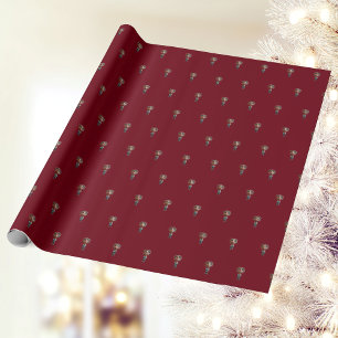 Papier Cadeau Excitée Ado Noël Elf Drôle féminin