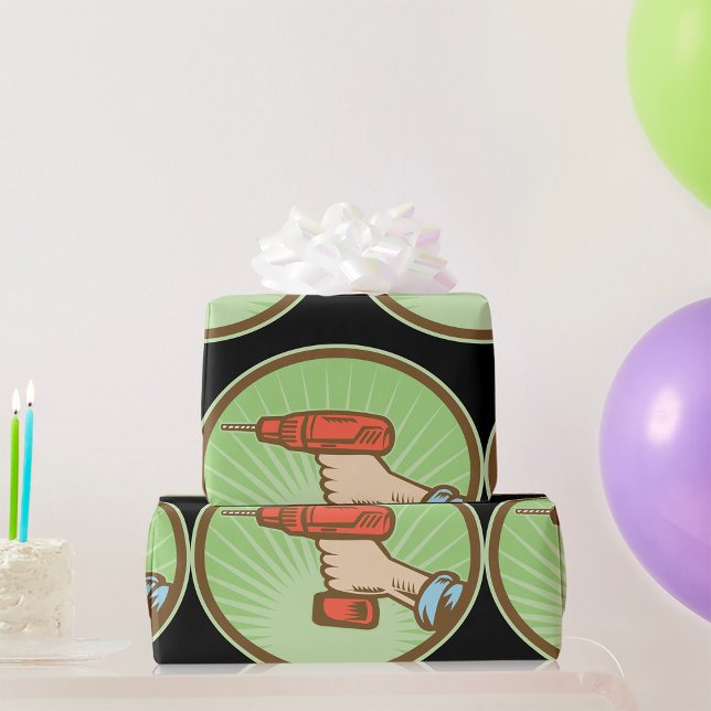 Papier Cadeau Exercice sans fil rétro (Créateur téléchargé)