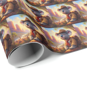 Papier Cadeau Explorateur Koala