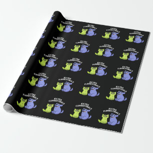 Papier Cadeau Extra Furrestries Funky Alien Furry Pun Dark BG
