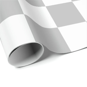 Papier Cadeau Extra large papier d'emballage gris et de blanc de