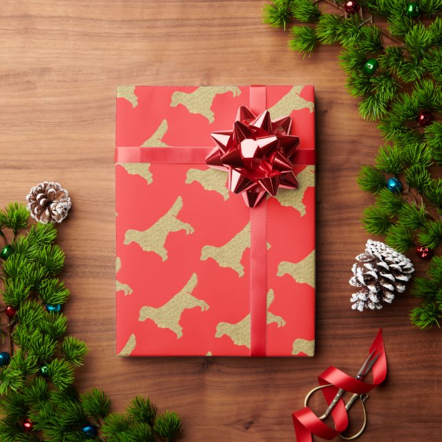 Papier Cadeau Extrait d'or | parties scintillant or (Cadeau de vacances)
