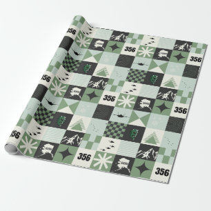 Papier Cadeau F-35 et 356FS Demon Carrés de vacances
