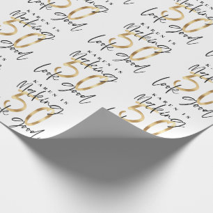 Papier Cadeau Faire 50 look bon or cadeau d'anniversaire envelop