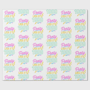 Papier Cadeau Faire la fête comme si c'était 1999®™ – Tension né