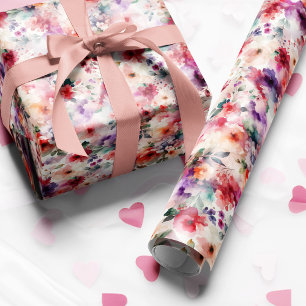 Papier Cadeau Fairy Birthday Watercolor Jardin Floral Fairycore