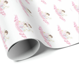 Papier Cadeau Fairy First Girl's 1st Birthday Party Personnalisé