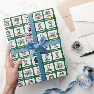 Papier Cadeau Faites-en votre propre   9 photos de famille perso