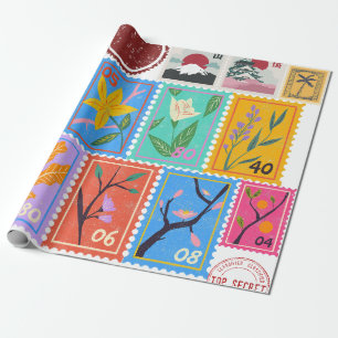 Papier Cadeau Fake Masterpiece Collection de timbres aléatoires