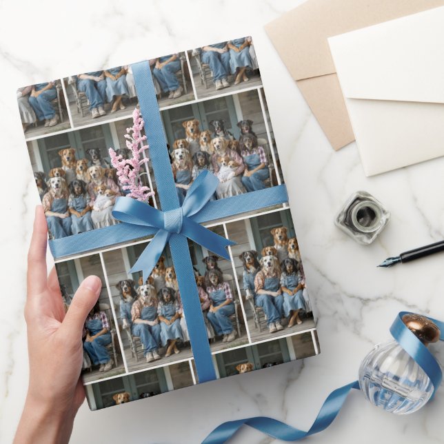 Papier Cadeau Family Dog Portrait (Cadeaux)