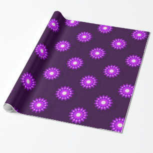 PAPIER CADEAU FANCY PURPLE FLOWER