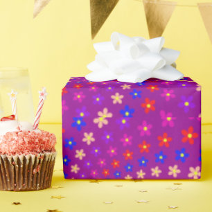 Papier Cadeau Fantaisie sur magenta