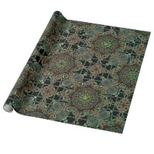 fantastique design mandala, vert