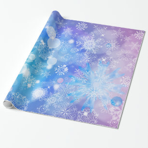 Papier Cadeau Fantasy Snowflake