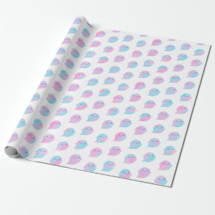 Papier Cadeau Fantômes pour aquarelle de Kawaii (licorne)