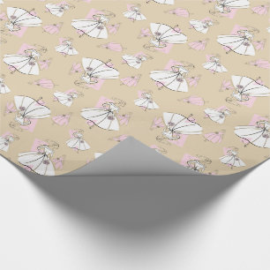 Papier Cadeau Fashion Bride papier à emballage neutre multi-wrap