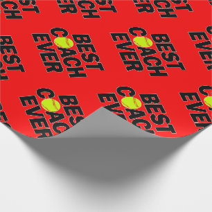 Papier Cadeau Fastpitball Softball Best Coach Ever Sports Party