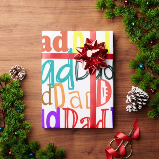 Papier Cadeau Father's (Cadeau de vacances)