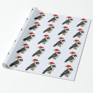Papier Cadeau Faucon pérégrin Père Noël