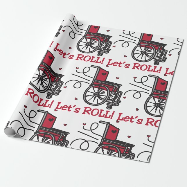Papier Cadeau Fauteuil roulant (Déroulé)