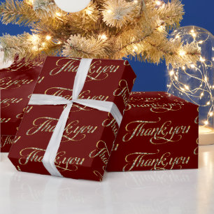Papier Cadeau Faux Gold et parties scintillant blanche merci tex