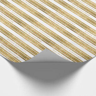 Papier Cadeau Faux Gold Parties scintillant personnalisé papier