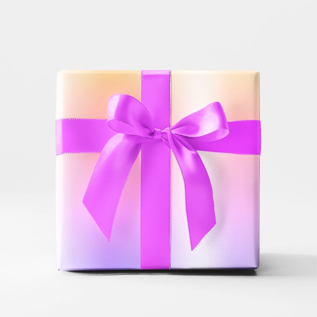 Papier Cadeau Faux Pastel Rainbow Foil Ombre (Faux Pastel Rainbow Foil Ombre Wrapping Paper)