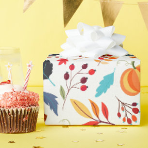 Papier Cadeau Favoris d'automne colorés Papier de recouvrement