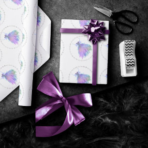 Papier Cadeau Fée Ethereal Rainbow Ombre Pastel Sheen