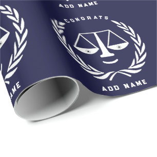 Papier Cadeau Félicitations à un avocat diplômé de la faculté de
