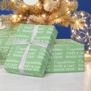 Papier Cadeau Félicitations customisées Nom Toutes les occasions