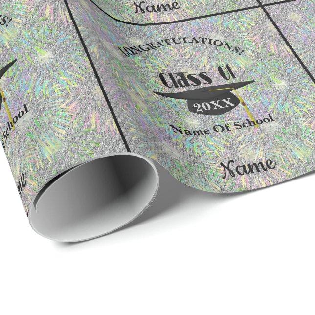 Papier Cadeau Félicitations Diplôme de Diplôme Personnalisé (Coin rond)