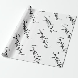 Papier Cadeau Félicitations Enveloppement Cadeau | Luxueux Maria