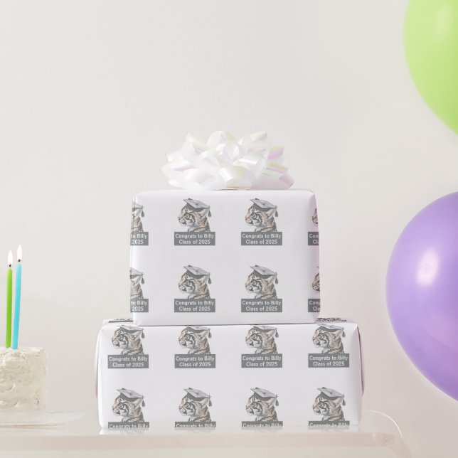 Papier Cadeau Félicitations Graduation personnalisée (Cadeaux de fête)