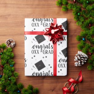 Papier Cadeau Félicitations Papier d'enveloppement Grad 2024
