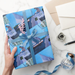 Papier Cadeau Feluccas sur le Nil Peinture d'Alfred Fox