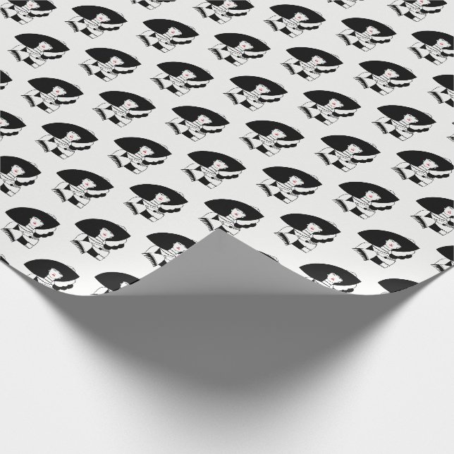 Papier Cadeau Femme Art Déco En Gros Gants Casquettes RL (Coin)