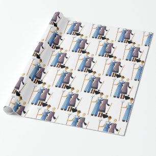 Papier Cadeau Femme d'agriculteur Reine de Spades Thunder_Cove