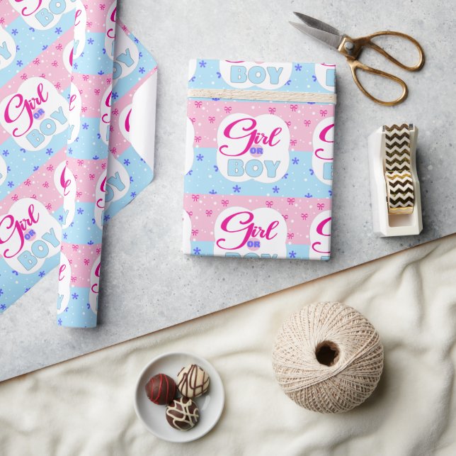 Papier Cadeau Femme ou garçon (Artisanat)