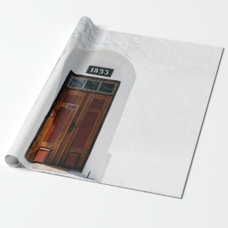 PAPIER CADEAU FERMÉ 1852 PORTE EN BOIS À LA JOURNÉE